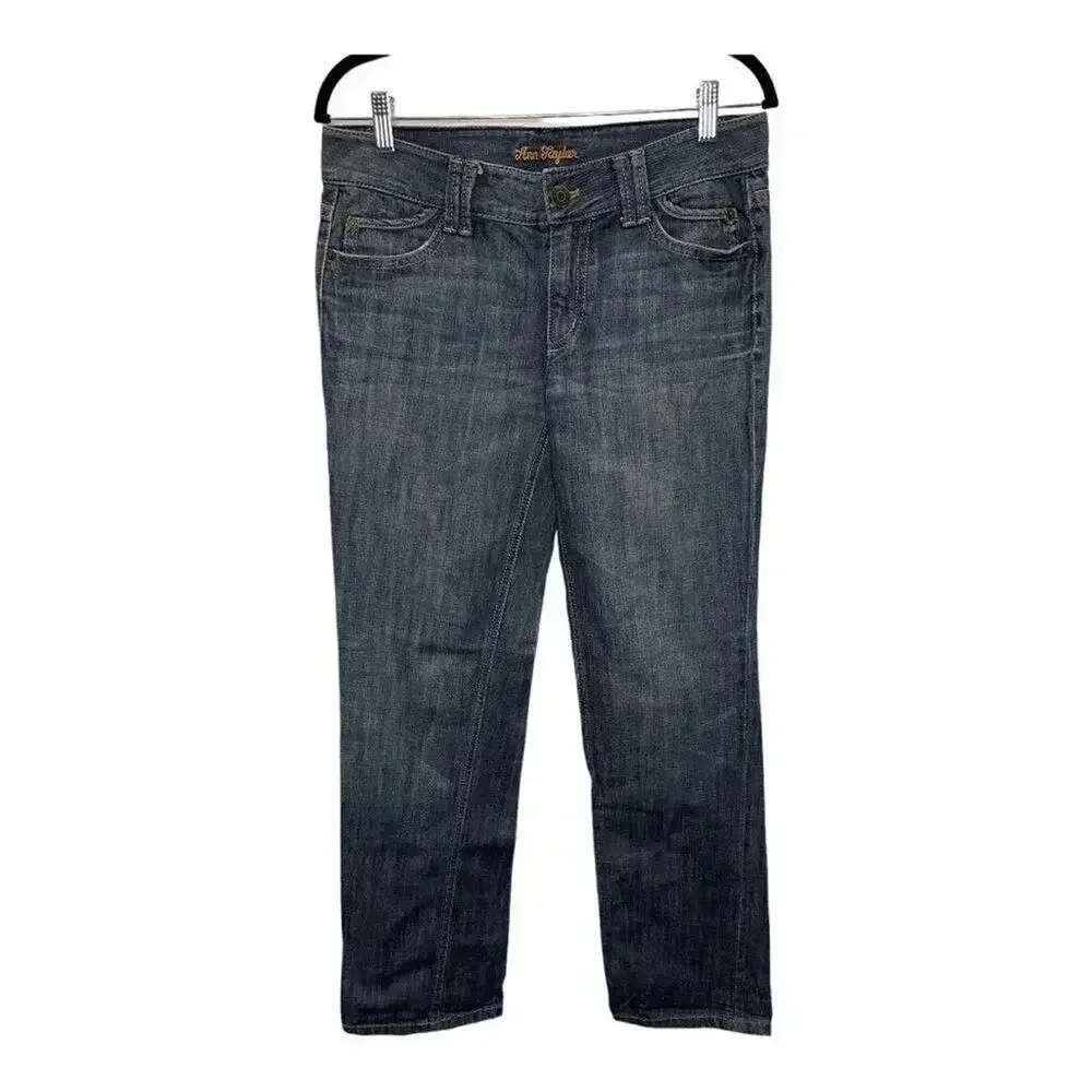 Ann Taylor Size 6 Modern‎ Fit Lindsay Waist Medium Wash Jeans
